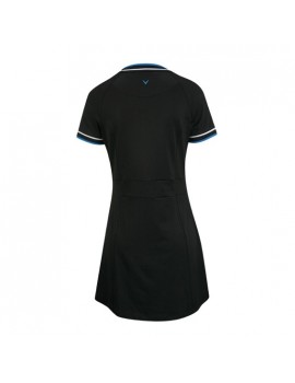 Golfové šaty Callaway V-Neck Colorblock Caviar – elegantní & pohodlné