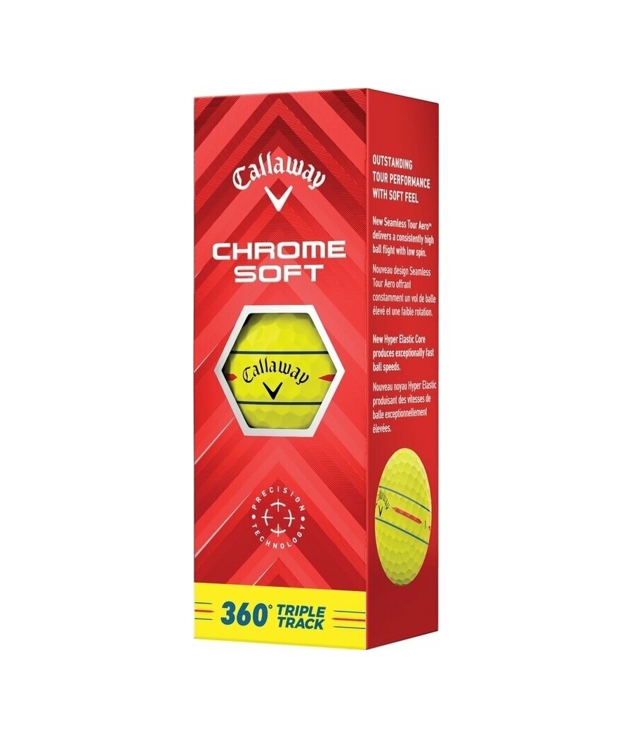 Callaway Chrome Soft Triple Track Xellow 3ks