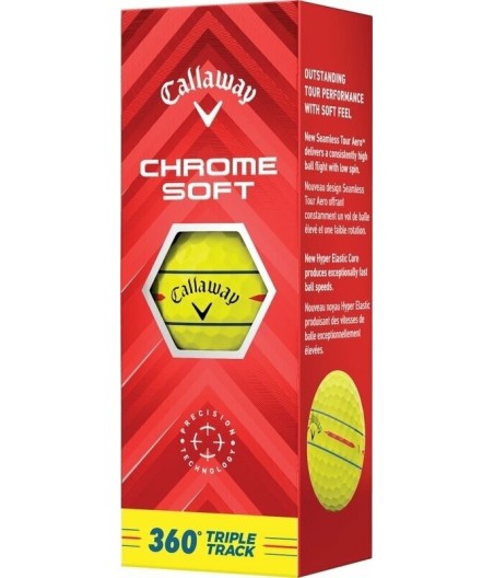 Callaway Chrome Soft Triple Track Xellow 3ks