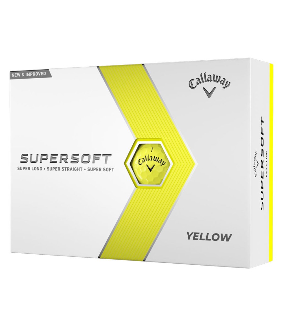 Callaway SuperSoft golfové míčky Yellow 3 ks