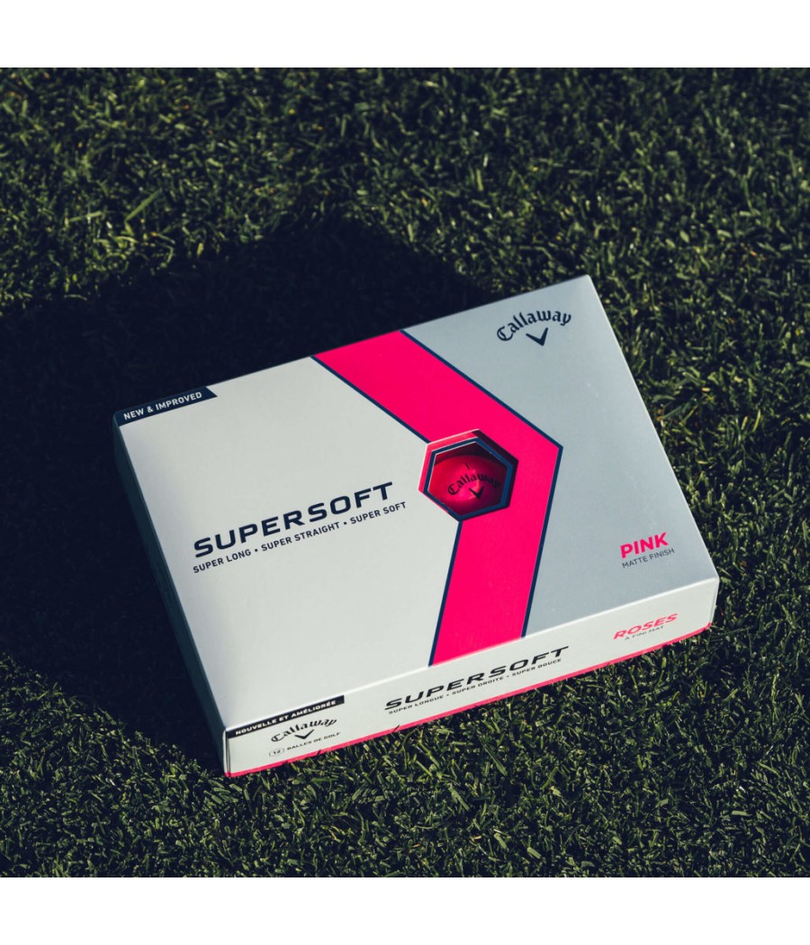 Callaway SuperSoft golfové míčky Pink 3 ks