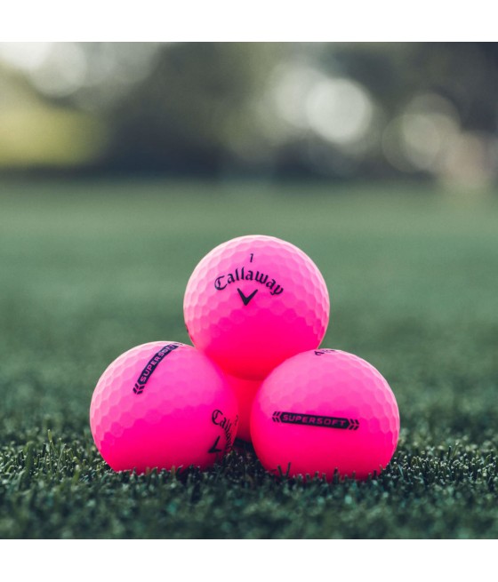Callaway SuperSoft golfové míčky Pink 3 ks