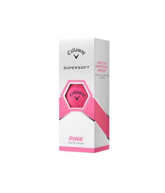 Callaway SuperSoft golfové míčky Pink 3 ks
