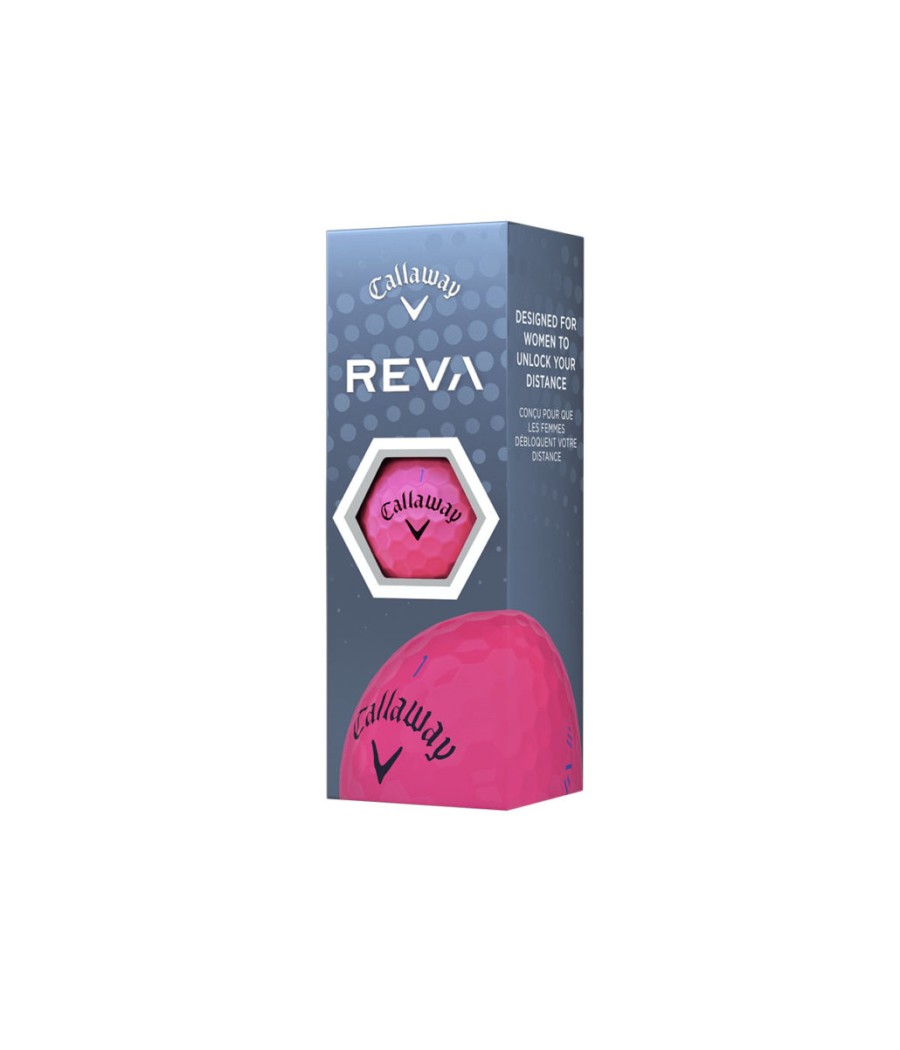 Callaway Reva dámské golfové míčky Pink 3 ks