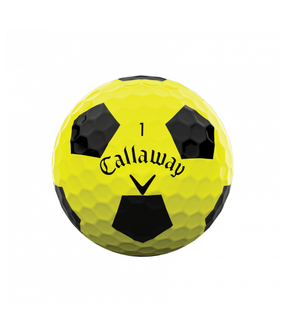Callaway ChromeSoft Truvis golfové míčky Yellow 3 ks