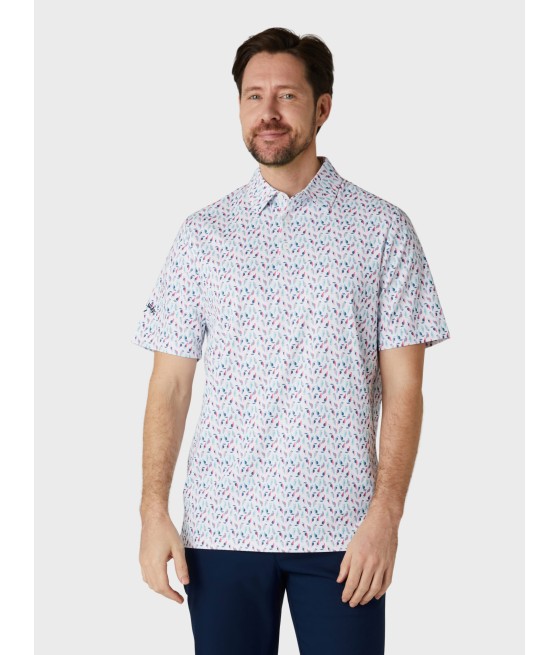 Callaway Birdie Print Short Sleeve Golf Polo Shirt (CGKSE096) – Stylov