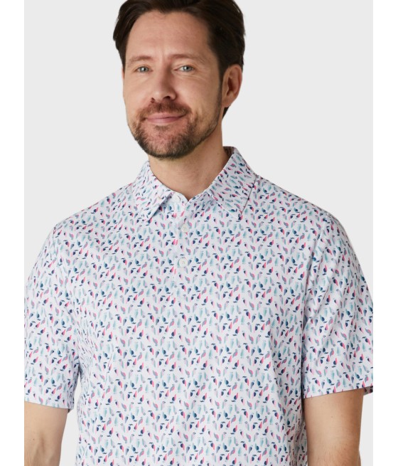 Callaway Birdie Print Short Sleeve Golf Polo Shirt (CGKSE096) – Stylov