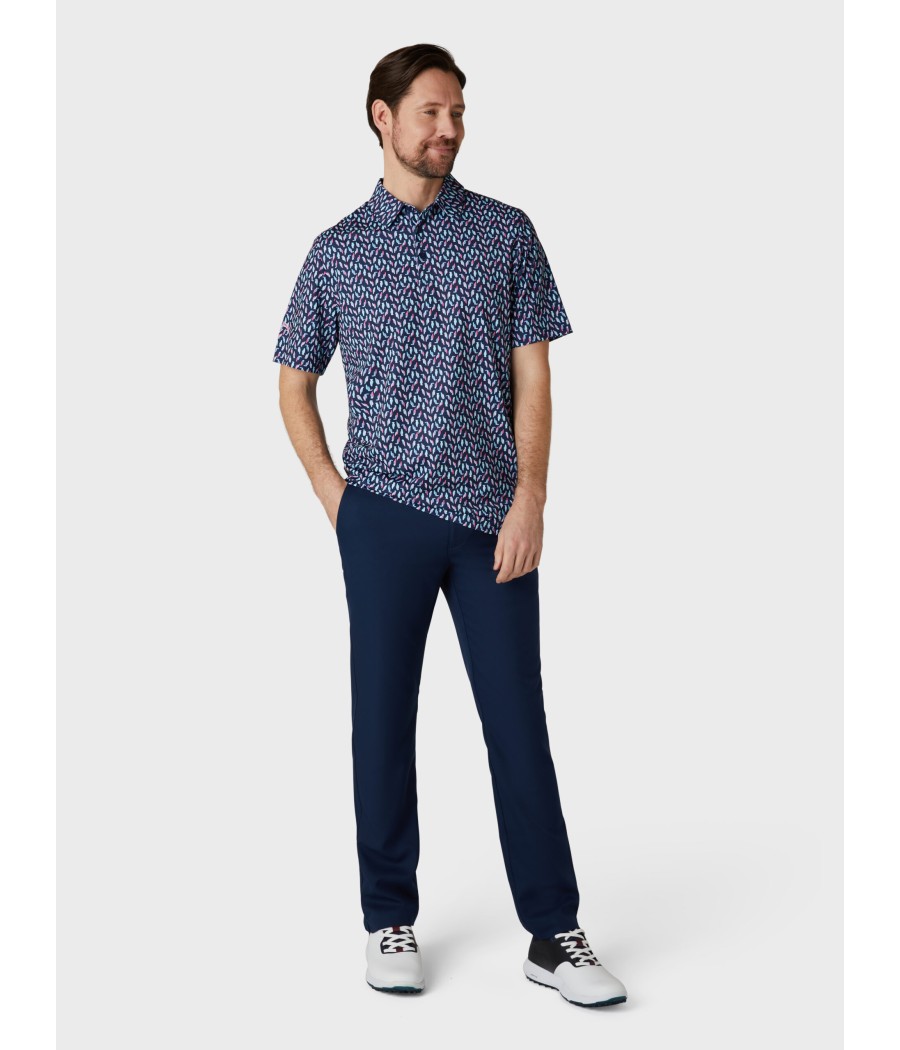 Callaway Birdie Print Short Sleeve Golf Polo Shirt– Stylové a pohodlné