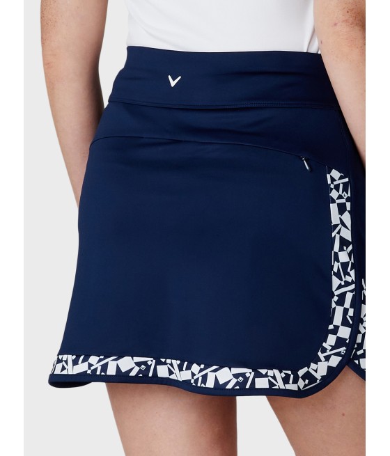Callaway Two Tone Geo Peacoat – dámská sportovní golfová sukně se šort