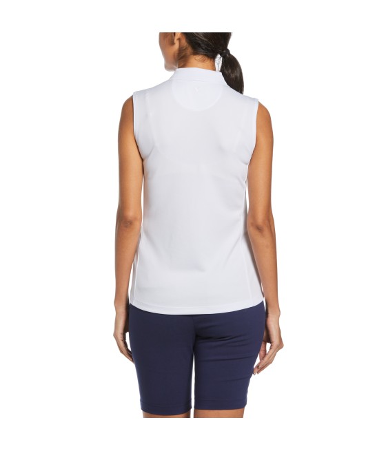 Dámské triko Callaway Sleeveless Knit Polo Brilliant White