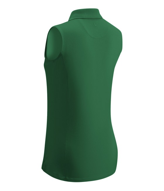 Dámské triko Callaway Knit Polo Golf green