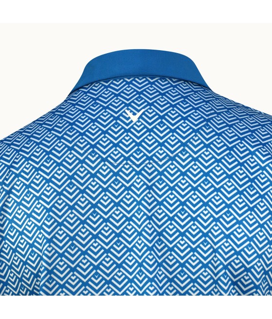 Triko dámské Callaway Chev Geo Polo Blue Sea Star
