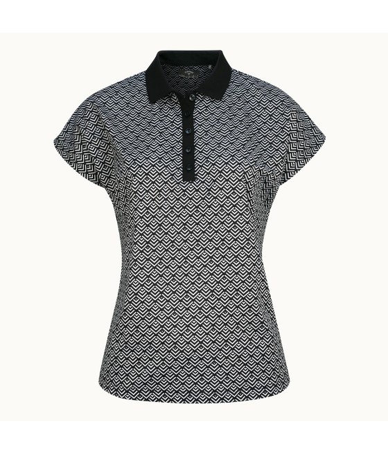 Triko dámské Callaway Chev Geo Polo Caviar