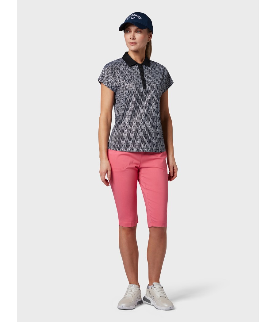 Triko dámské Callaway Chev Geo Polo Caviar