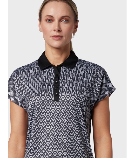Triko dámské Callaway Chev Geo Polo Caviar