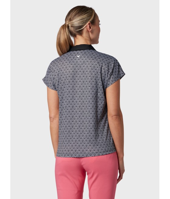 Triko dámské Callaway Chev Geo Polo Caviar