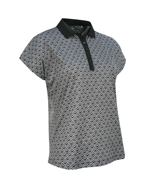 Triko dámské Callaway Chev Geo Polo Brilliant White