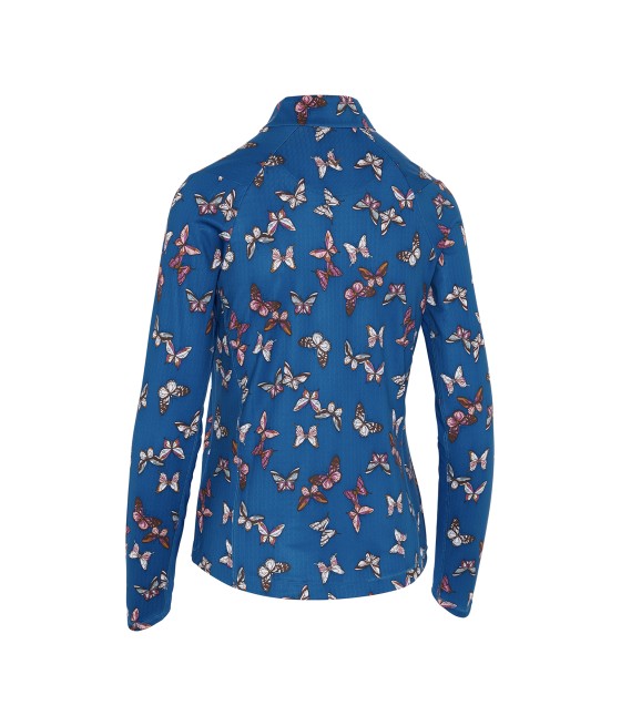 Triko dámské Callaway Butterfly Long Sleeve Baleine Blue