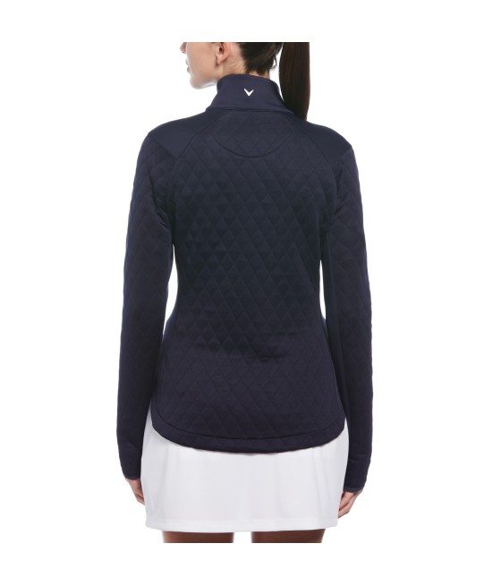 Dámská mikina Callaway Quilted Fleece Peacoat | prošívaná mikina elega