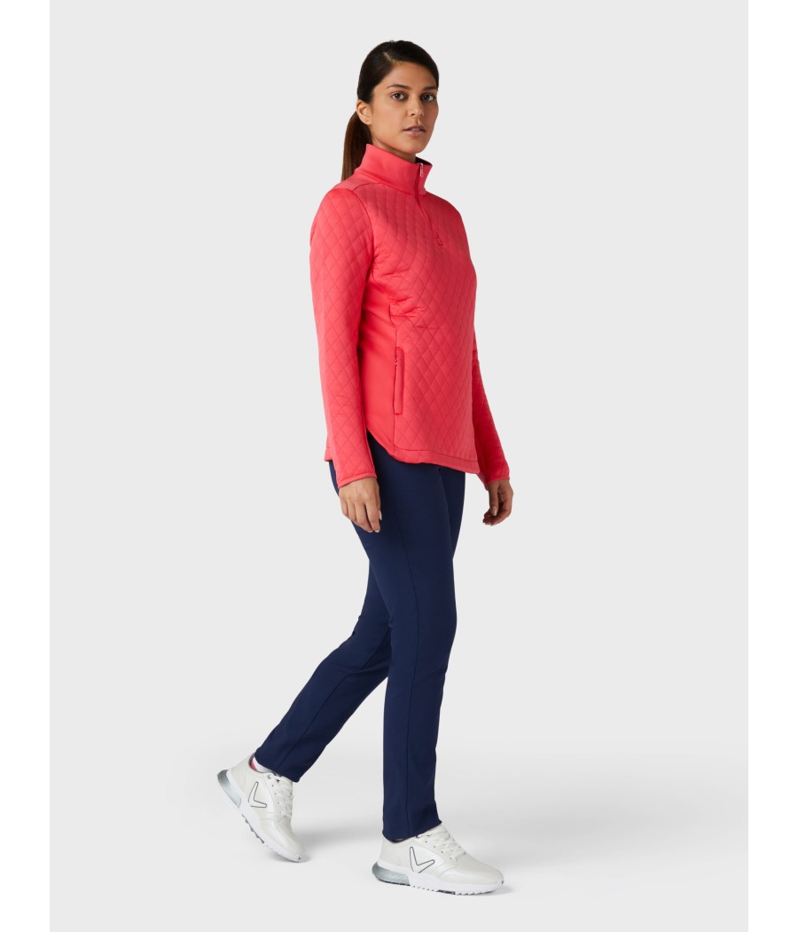 Dámská mikina Callaway Quilted Fleece Paradise Pink | teplá, stylová a