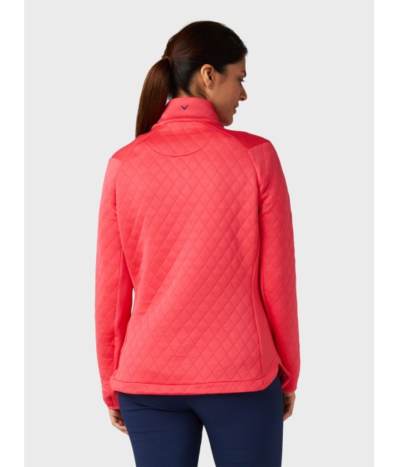 Dámská mikina Callaway Quilted Fleece Paradise Pink | teplá, stylová a