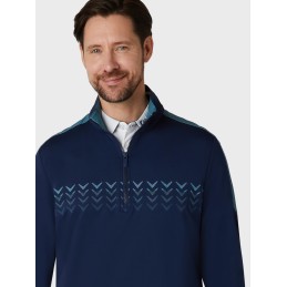 Pánská mikina Callaway ¼ Zip Blocked Chev | funkční, pružná a vodoodpu