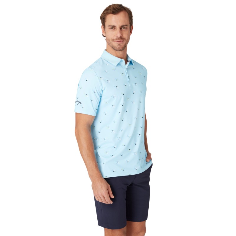 Callaway All Over Birdie Polo – golfové triko s UV ochranou a ECO mate