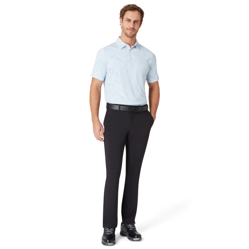 Callaway Warped Gingham Polo – stylové pánské golfové triko