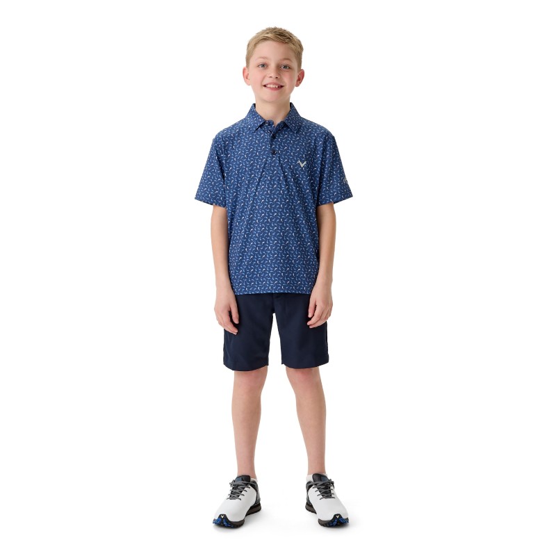 Callaway juniorské polo Dolphin Print – pohodlí a styl pro mladé golfi