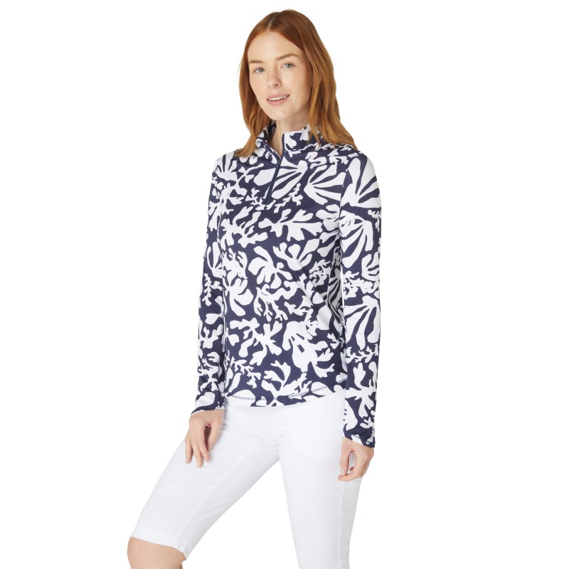 Callaway Abstract Floral Sun Protection Top – dámský UV top na golf