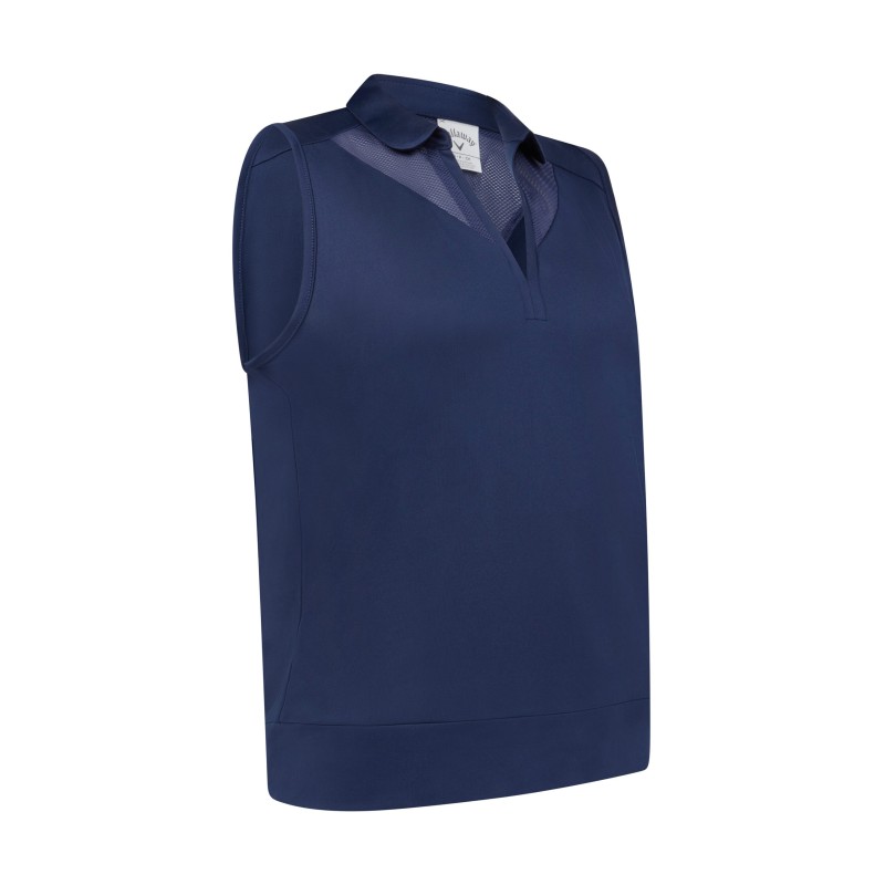 Callaway Mesh Sleeveless Polo – dámské polo bez rukávů s technologií