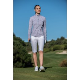 Callaway Chev Geo UV Top – dámský golfový top s UV ochranou a Opti-Dri