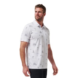 TravisMathew Lost City Polo – Stylové pánské polo s originálním potisk