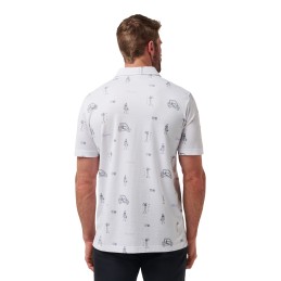 TravisMathew Lost City Polo – Stylové pánské polo s originálním potisk