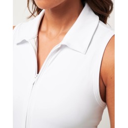 TravisMathew MoveKnit SL Zip Dress 2.0 – Dámské šaty s UPF a kraťasy