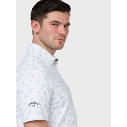 Callaway All Over Golf & Tucan Print Polo (CGKSD087) – Stylové a pohod