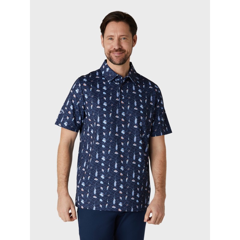 Callaway All Over Golf Essentials Print Golf Polo (CGKSE092) – Stylov