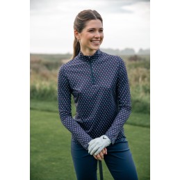 Dámské triko Callaway Gradient Geo | dlouhý rukáv, UV ochrana a styl