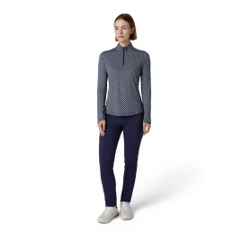 Dámské triko Callaway Mini Geo | dlouhý rukáv, UV ochrana, styl