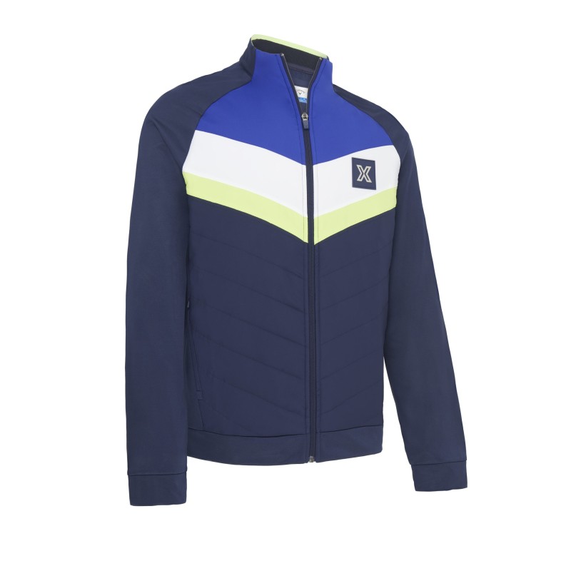 Callaway Chev Colour Block Pullover | mikina s full zipem, Opti‑Dri &
