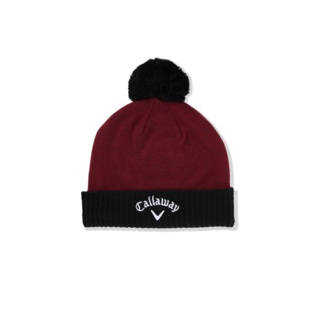 Callaway Tour Authentic Pom | Zimní čepice Wine/Black – styl, komfort