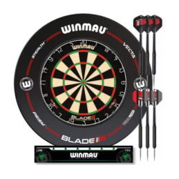 Winmau Blade 6 Set + 6 šipek – terč s okružím pro 2 hráče