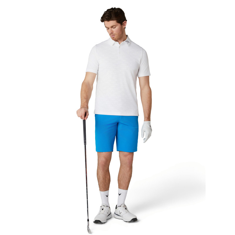 Callaway pánské golfové polo Odyssey Jacquard Bright White