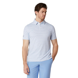 Callaway pánské golfové polo Albatross Geo Print Bright White