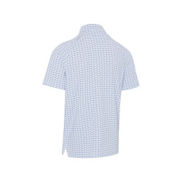 Callaway pánské golfové polo Albatross Geo Print Bright White
