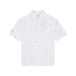 Callaway juniorské golfové polo Floral Print Bright White