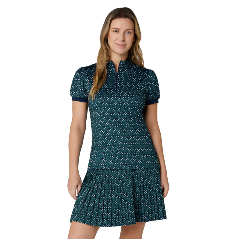 Callaway dámské golfové polo Framing Geo Peacoat | Sympakt