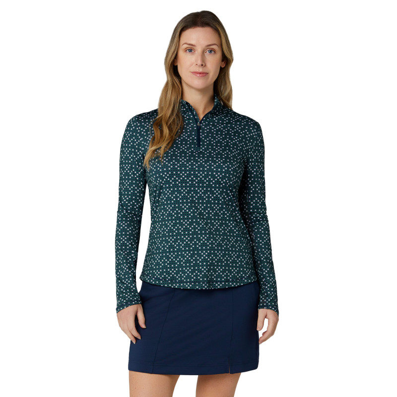 Callaway dámský golfový top Framing Geo Peacoat | Sympakt