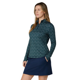 Callaway dámský golfový top Framing Geo Peacoat | Sympakt