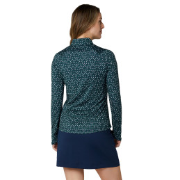 Callaway dámský golfový top Framing Geo Peacoat | Sympakt